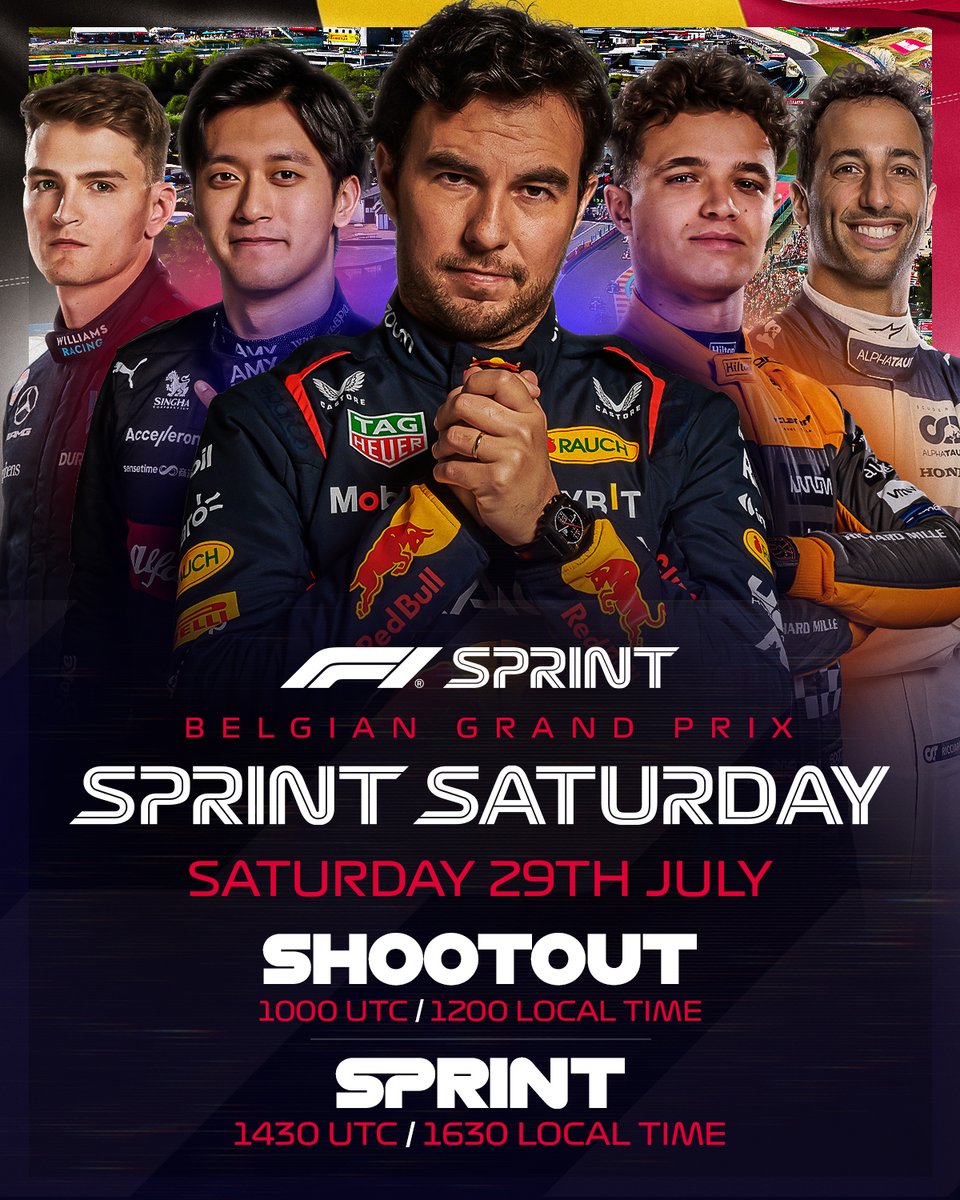 F1's tweet image. Welcome to Sprint Saturday! 🤝

#BelgianGP #F1Sprint
