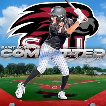 Excited for <a href="/ericjcross4/">Eric Cross</a> for his commitment to play baseball and further his academic career at St. Joseph’s University #grit #desire