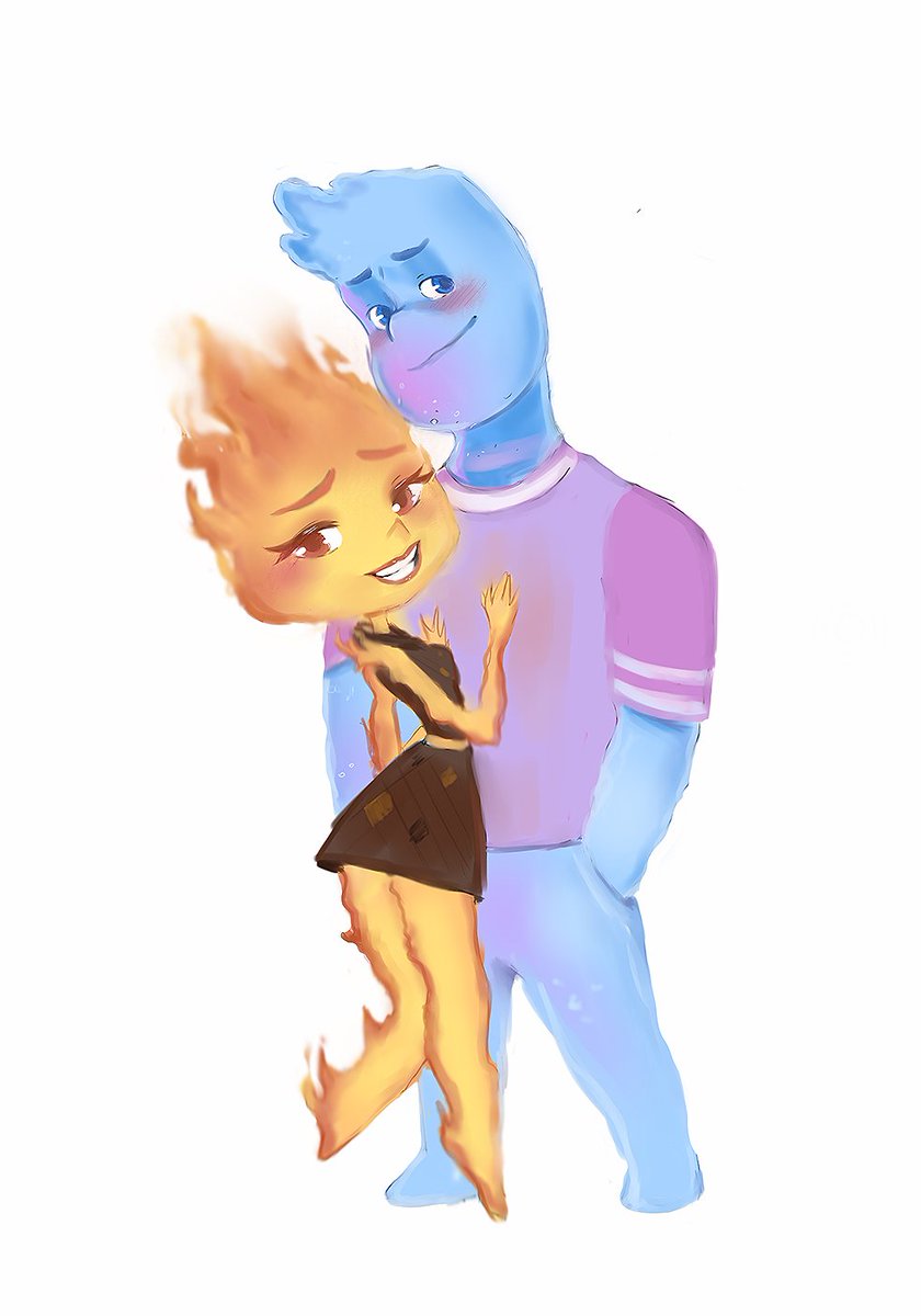 Shriomochan's tweet photo. Wade and Ember 🥹
#Elemental https://t.co/RBRZQ0Rp62
