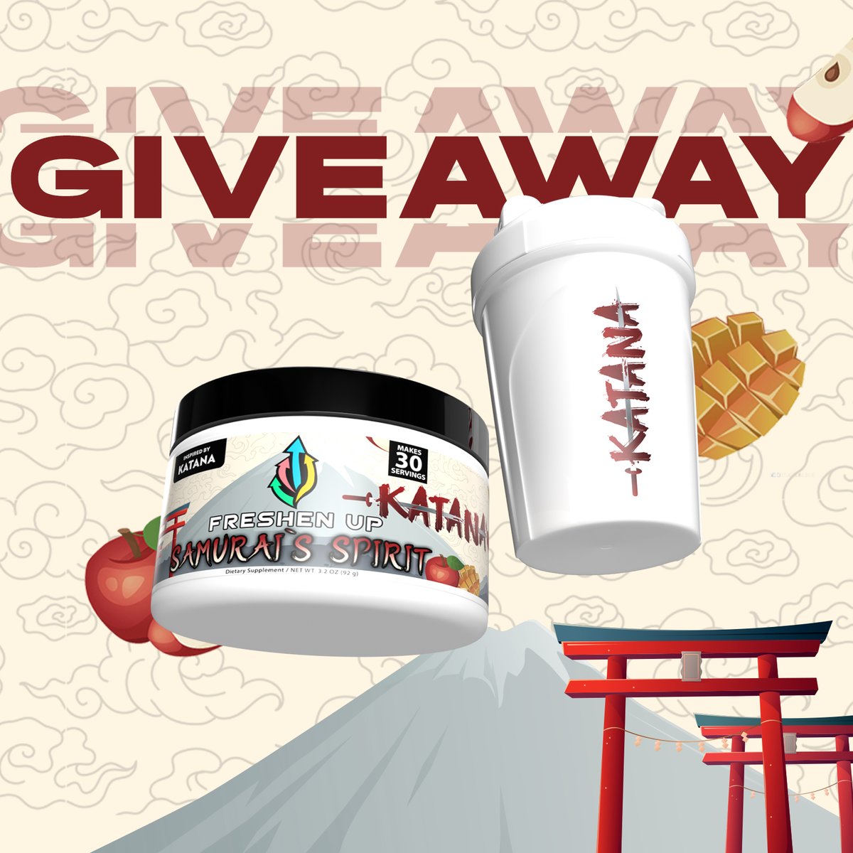 Katana_1988's tweet photo. HERE WE GO!!!
🍎🍎🥭🥭
I am doing one exclusive giveaway right now for my Freshenup bundle: Samuri's Spirit. Everyone who follows and tags 2 friends; one special person will be chosen and gifted a bundle. @DrinkFreshenUp 
#giveaway #Freshenup #Twitch #Dojo https://t.co/5ReVze8zUD