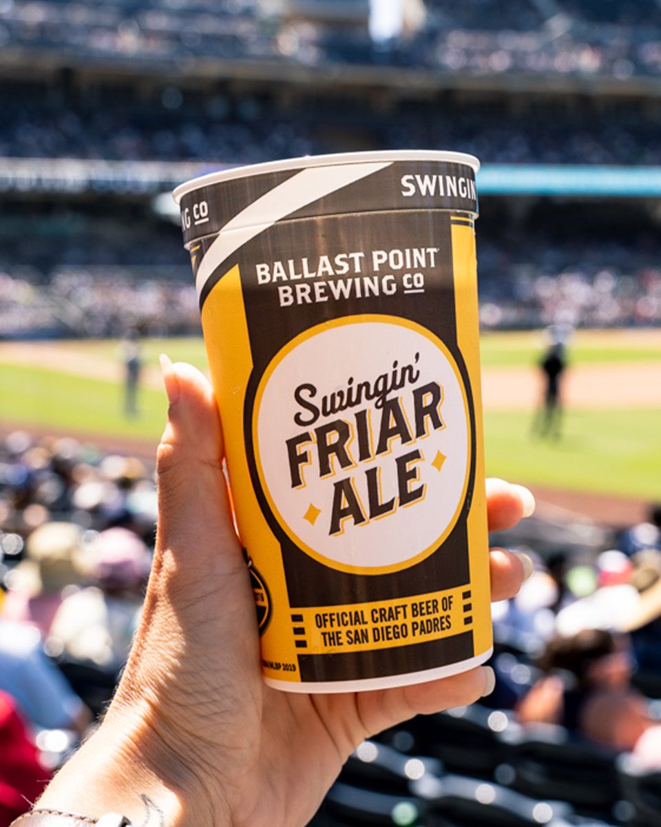A fresh Swingin' Friar Ale is what we’d call a home run 😎 See you at @Padres BeerFest tonight! ⚾