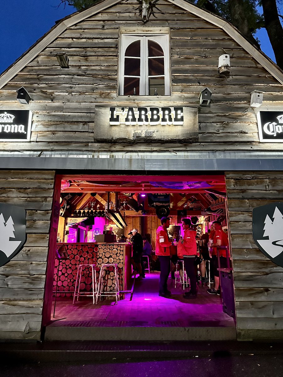 andybalf's tweet photo. Every F1 circuit should have a bar in the Paddock like this one at Spa #F1 #BelgianGP https://t.co/lfz9kIPG3e