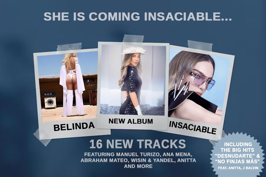 belindaidolos's tweet photo. "Belinda - Insaciable" sale en 3 DIAS! Preparate para el lanzamiento!  16 nuevos tracks! Estreño dia 01 de AGOSTO! @belindapop https://t.co/oOiZcR0Ith