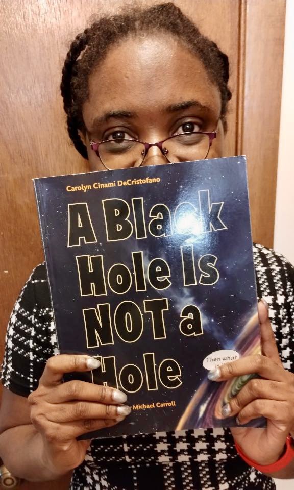 My 7-year old nephew is reading ‘A Black Hole Is Not A Hole’. He has so many questions that I can’t answer. Any astrophysicist willing to have a 15-minute convo with him? 

@BlackInAstro #astrophysics