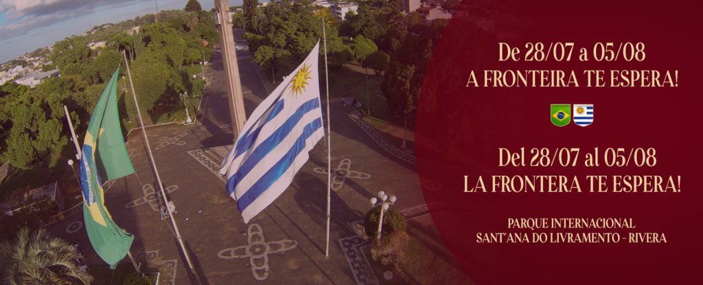 LivramentoNews's tweet photo. Santana do Livramento #200Anos
Festival Binacional de #Enogastronomia #Oitava edição de 28 de julho a 5 de agosto de 2023 no Parque Internacional.
☑️Vinho
☑️Gastronomia
☑️cultura internacional 🇺🇾🇧🇷 Programação completa em: https://t.co/EcvNMkvSiO https://t.co/JhK6eXpVYG
