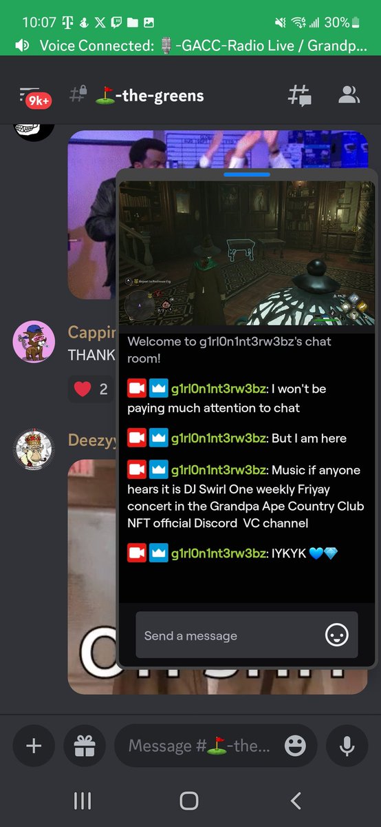 julepsinjanuary's tweet photo. This is what a magical Friday night looks like, bruhv. @GrandpaApeCC @SwirlOne @TheDHMGroup @HogwartsLegacy @Xbox @Twitch @discord #streaming #livestream #concertstream #GACC #LFG #NFT #wizard #internetgurl #g1rl0n1nt3rw3bz https://t.co/sXLDL09Uuk
