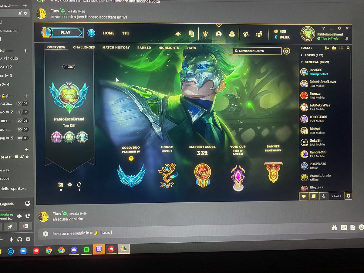 Nasussus1's tweet photo. Platino raggiunto adesso 3 settimane di pausa siummica ezz #lol #leagueofegends https://t.co/LfaukJXIrZ