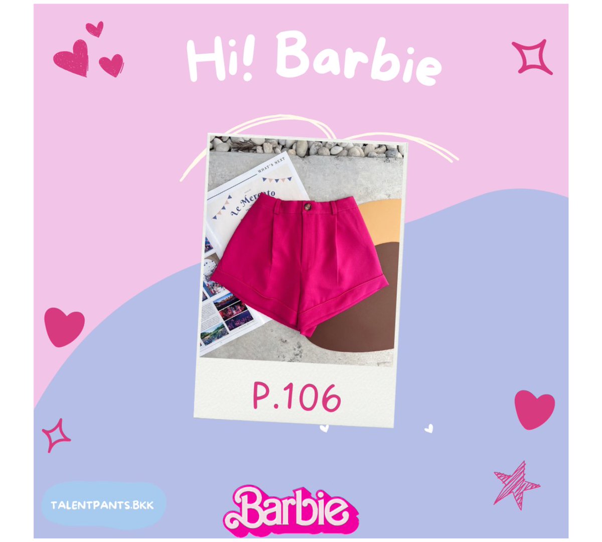 talentpantsbkk's tweet image. Hi! Barbie
Ig : Talentpants.bkk 
Fb : Talentpants.bkk
#Talenpants.bkk 🩳💖
✅Made to order your brand
 📍STORE LOCATION : 
🛍️Talenpants.bkk - Pratunum  Market,BKK,Thailand

#pantsstore #barbie #barbieoutfits #barbieoutfitinspo