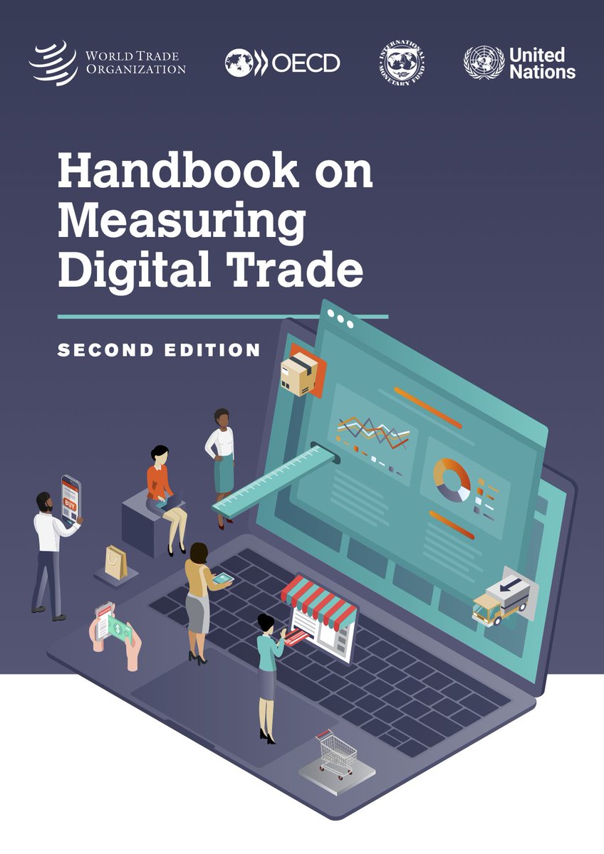 New edition of the <a href="/WTO/">WTO</a>-<a href="/OECD/">OECD ➡️ Better Policies for Better Lives</a>-<a href="/IMFNews/">IMF</a>-<a href="/UNCTAD/">UN Trade and Development</a> "Handbook on Measuring Digital Trade": wto.org/english/res_e/…