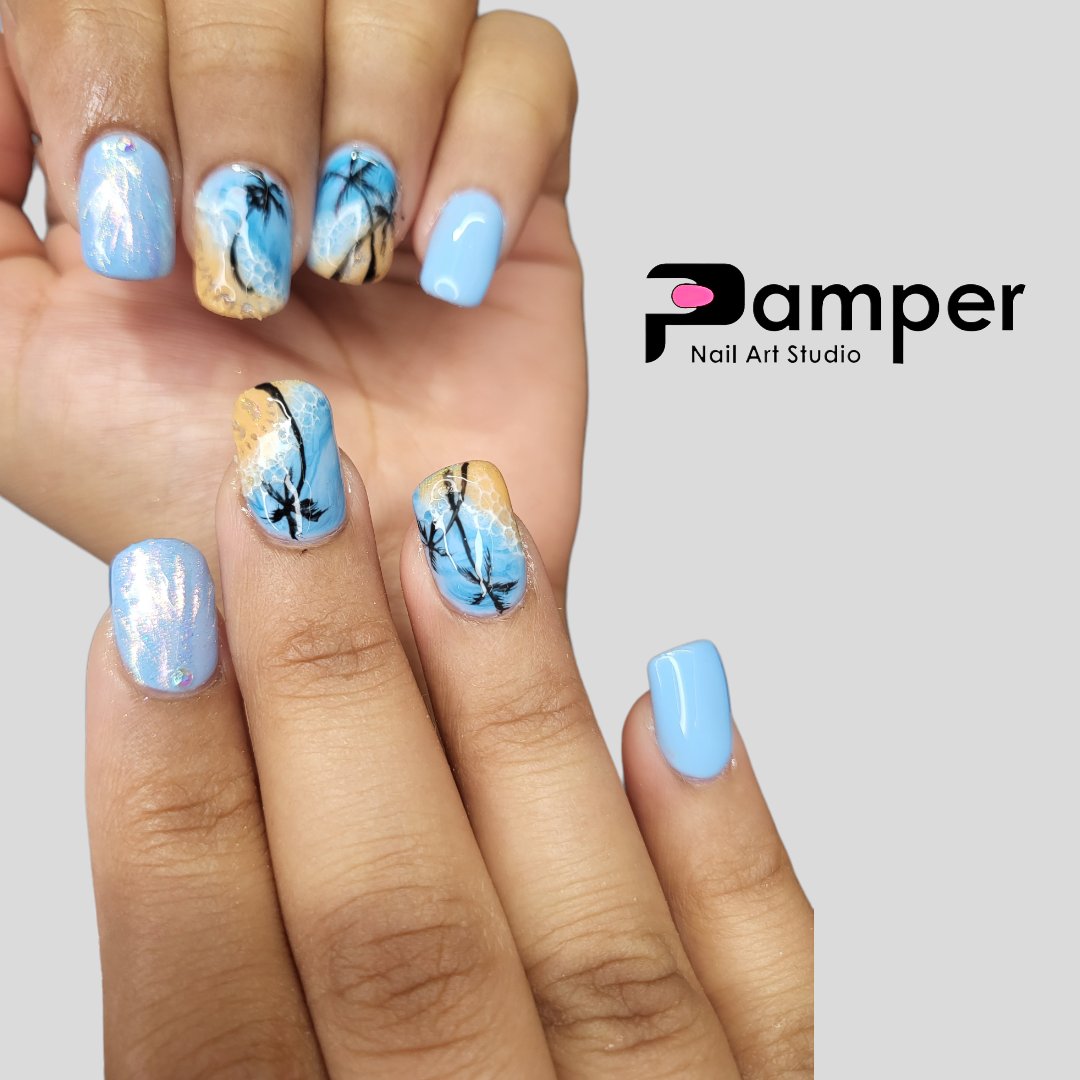 #nails #nailtech #nailsofinstagram #nail #nailart #naildesign #nailswag #nailstagram #pampernailartstudio #vadodara #gujarat #india #instafashion #explorepage #love #like #follow #share #comment 
Nail Artist- Roshni Patel
Nail Salon- Pamper Nail Art Studio Vadodara