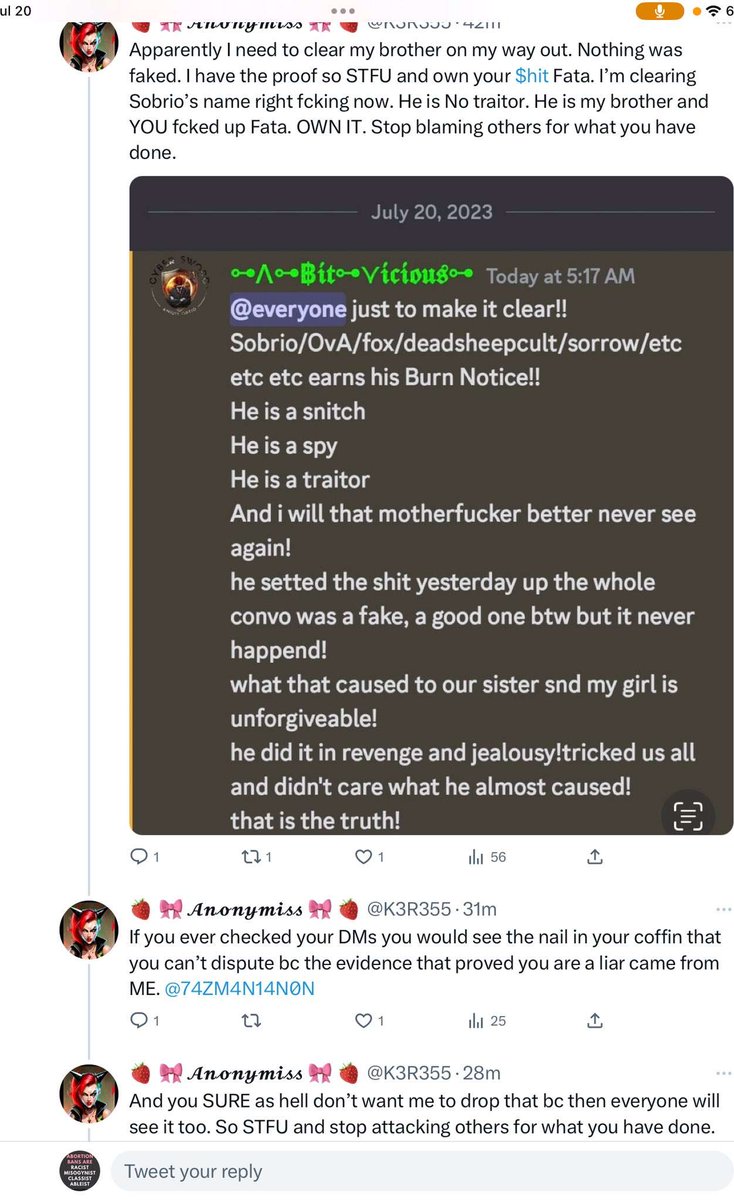 ServeriaRaider's tweet photo. @BeKindReWine @exposingliarsss @d3xploitDK @xconnectthecuts @prdb4fll @voices_revelate @warthogwithlyme @SurgeAnonV @IAmAnonLegion @Brooke638386181 @OmgDeeny7abibi @jayPhantom42 @74ZM4N14N0N @BrUcEb4T @1337Surge @DeBaser0101 @W3bH00ligan @TheRedQue3n @MaxedLimits @scolopendramax @XiaoZhaoHK @0Elsie2 @nyuu_misfit @pensri @UrM0mzDi4lUp @BooyahSuckaFoo @brandies2bees @AlJazeeraWorld His girl? The same one he passes nudes around?  The same one who called him out as well?  That girl? The notFancy one?  Her? Rubina? What a skank.  Sures there's a ritual video somewhere. https://t.co/lzxMWeO6bv