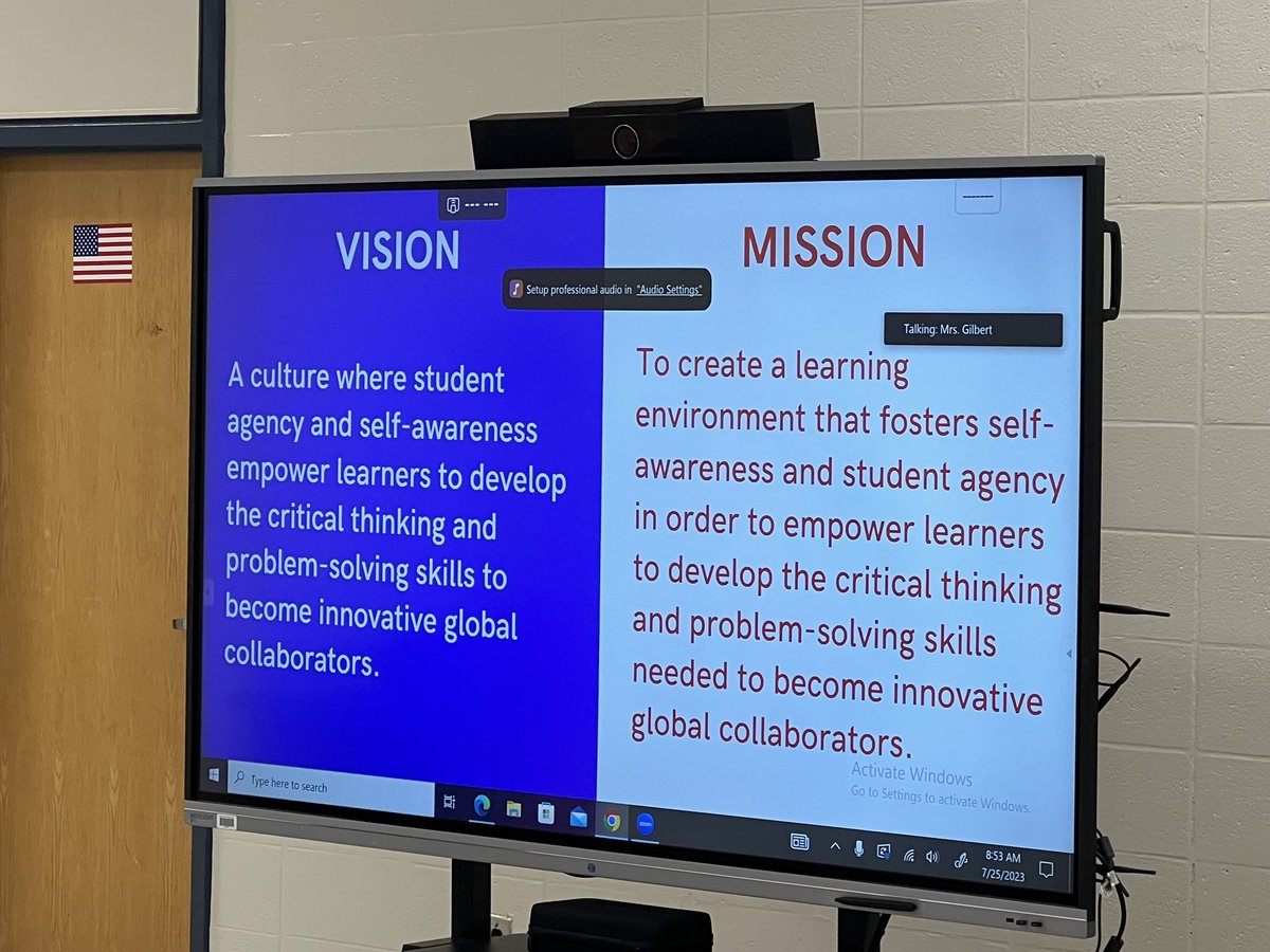 Kicking the year off with building a 💪🏾 foundation w/ our Vision & Mission, sprinkled with some relationship building @apsAGIvirtual. #AGIvirtual #ATLPublicSchools @PrincpalCPEvans