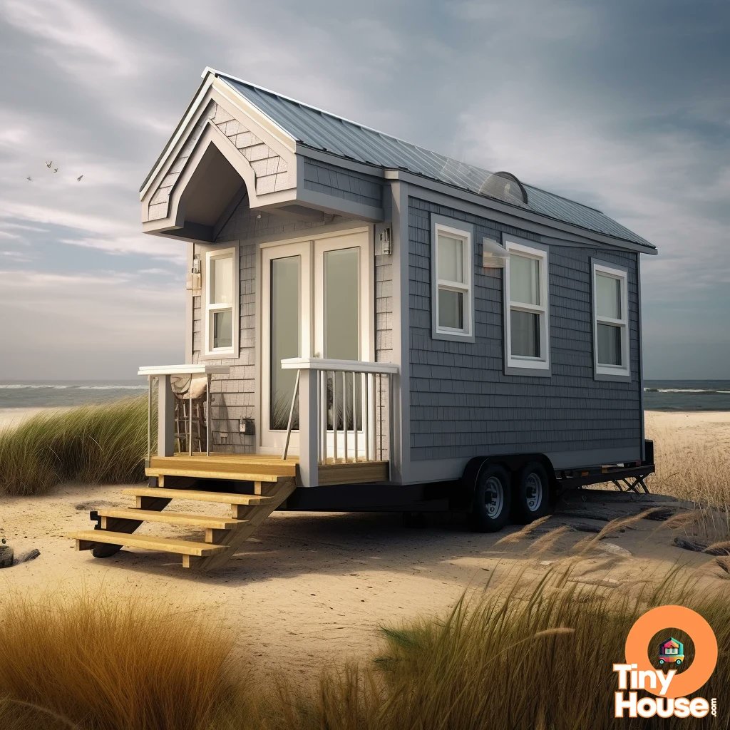 otinyhouse's tweet image. Tiny house design inspiration: The combination of Charcoal Gray and White colors gives it a sleek and modern look.  What's your preferred style for a tiny house? Share below and let's inspire each other!  #TinyHouseInspiration #CapeCodStyle #CharcoalGrayAndWhite...
