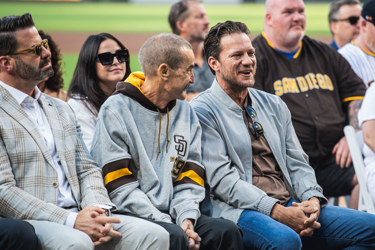 Padres's tweet photo. Congratulations to John Moores and Jake Peavy on their induction into the Padres Hall of Fame 👏 https://t.co/6werCFLMc5