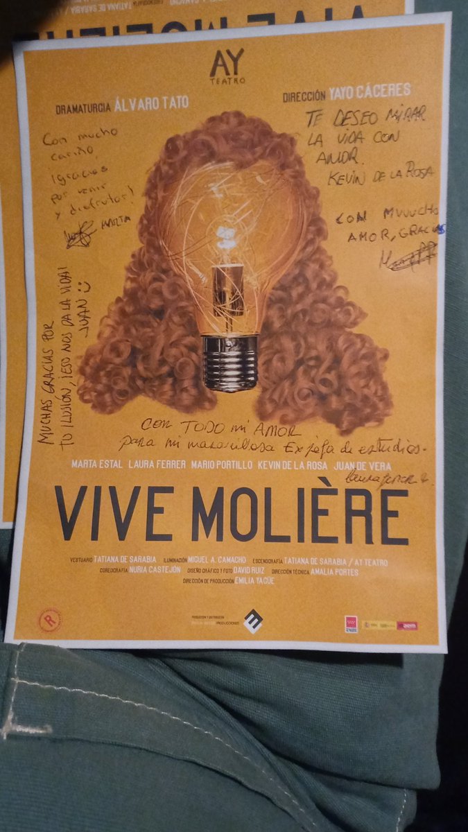 cristinaceed's tweet photo. #EaD|La docencia es una profesión maravillosa.Ver como una ex alumna comenzó en el teatro en el IES y años después es actriz profesional y protagonista de la talentosa #ViveMolière te llena de orgullo y alegría
¡Gracias por la dedicatoria!
@iesbellaguarda @_AyTeatro @MaiMesTeatre https://t.co/9sRhFoLFTt
