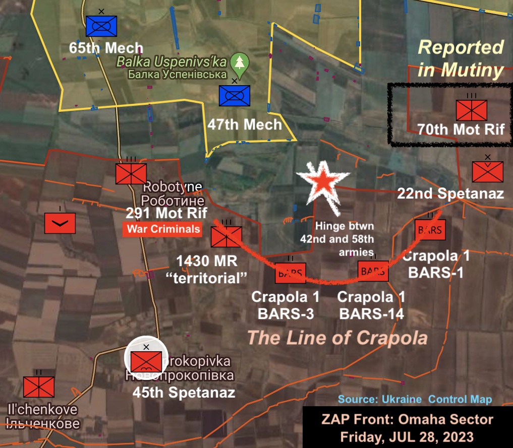 HerrDr8's tweet photo. @TheStudyofWar #UkrOffensive2023ZAP #TheOrcTriangle #1PageAssessUKRWar Yes, UA hammering in the south. https://t.co/RmMH2KWjiA