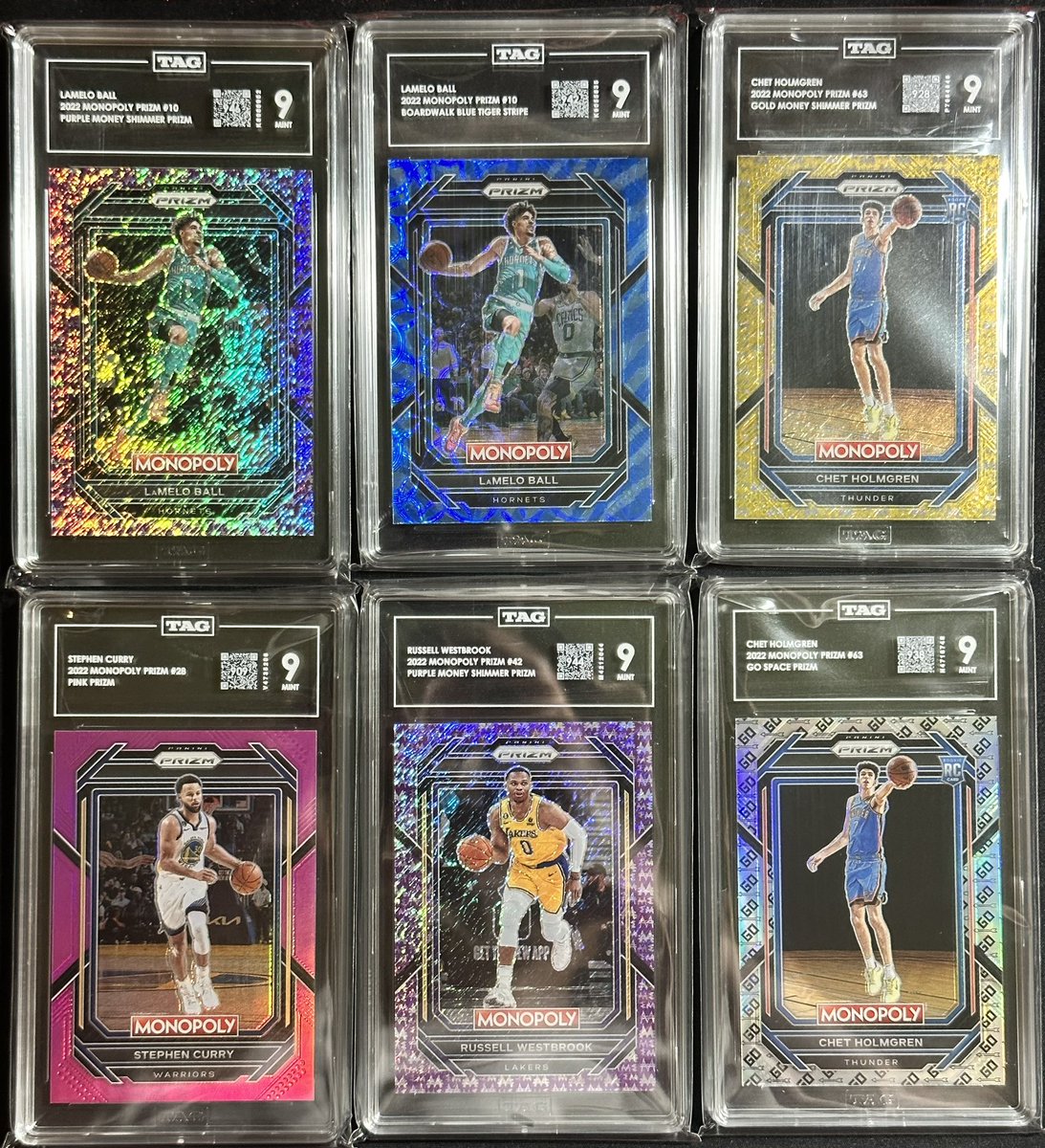 OG_8121's tweet image. Got some #Colorful #MonopolyPrizm cards back from @TAGgrading today!  #Mailday #sportscards #Sportscardcollecting #hobby #sportscardhobby @CardPurchaser