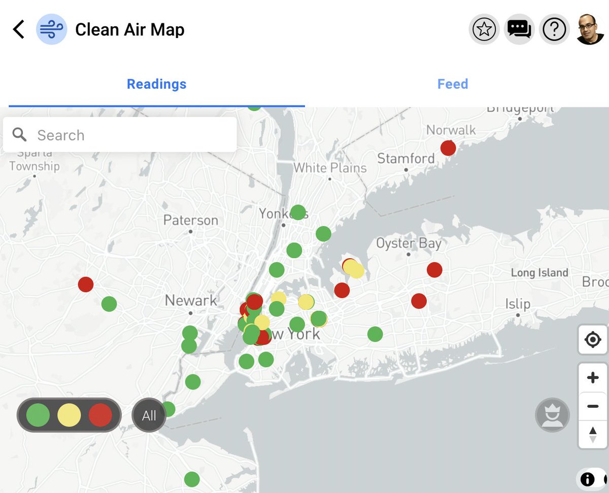 KashPrime's tweet photo. What can you do to protect yourself from the reported uptick in Covid cases/hospitalizations?  Do you want to avoid spreading illness to your home?  Protect vulnerable family members? Avoid the Russian Roulette aspect of Long Covid? 

The best thing you can do is to spend more time outdoors (lunches, meetings, etc), but if that is not possible, in indoor spaces with a good flow of outdoor or filtered air. Wearing a good quality mask helps as well.

I work in a crowded hospital ER and have seen probably thousands of Covid patients in close quarters, but good ventilation, filtration and a good mask have protect me to this very day.

The @theRavenApp Clean Air Map is a crowd-sourced tool where users log the indoor locations with the best quality indoor ventilation.  They do this by using CO2 monitors to give a rough indication of how much fresh air is coming in to a given space.  Higher CO2 readings means more people are breathing out CO2 that is not being cleared by the ventilation system in that space. 

Have a look: https://t.co/0xzrfCSp9A 

Buy a CO2 monitor (about $60 on Amazon for a decent one like Vitalight)  and add to the map when you have a chance. 

I have heard shocking stories from users horrified by how poorly ventilated their workplaces and homes are.  On the bright side, it looks like a lot of corporate buildings have quietly upgraded indoor ventilation in the last year without much fanfare. Each improved space lowers your risk for every respiratory pathogen and ensures a healthier time for everyone.

Best of luck to you all.