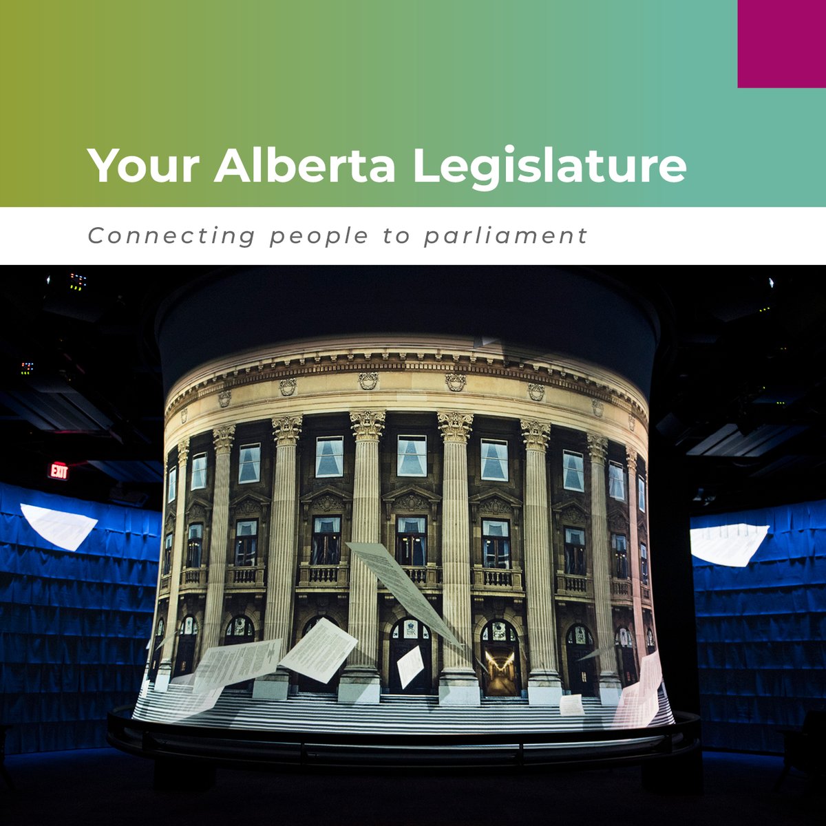 LegAssemblyofAB's tweet photo. Looking for a fun and free family activity this weekend? #visitAbleg for a tour and stay to explore interactive and educational spaces, including 360-degree interactive theatre now showing Our People Our Province. For hours visit https://t.co/EEgPpjWyFJ
#ableg #yegdt #staycation https://t.co/VTDg8t0Hl8