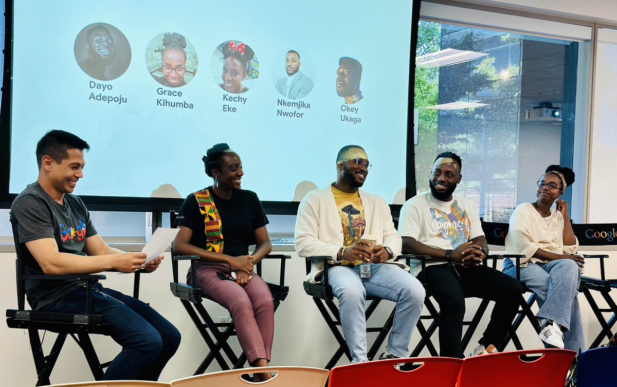 doctorbiag's tweet photo. From inclusive AI to writing effective resumes to career guidance from other Africans@ @Google, our #GlobalLeadershipProgram students are enjoying every minute! @alueducation @CarnegieFdn #Innovation https://t.co/EVkDn7oIau