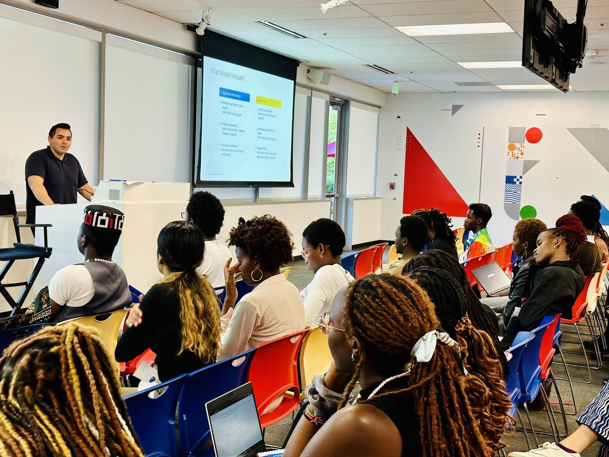 doctorbiag's tweet photo. From inclusive AI to writing effective resumes to career guidance from other Africans@ @Google, our #GlobalLeadershipProgram students are enjoying every minute! @alueducation @CarnegieFdn #Innovation https://t.co/EVkDn7oIau