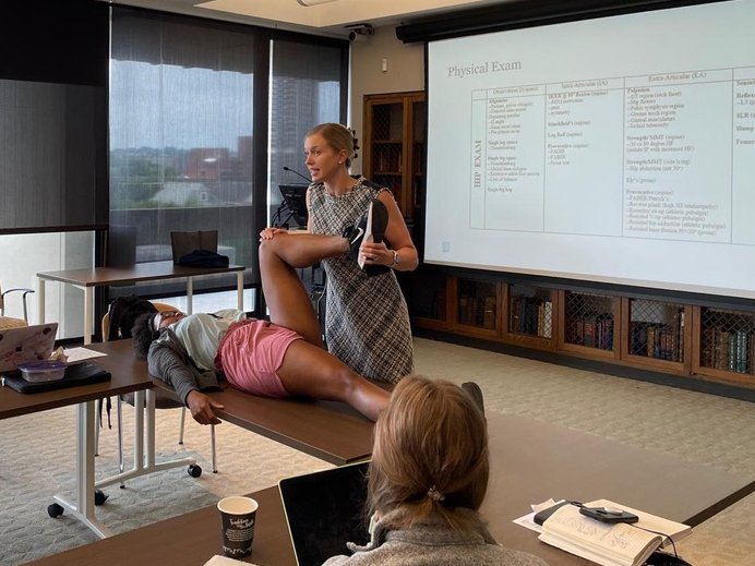 Spaulding PM&R Residency (@harvardsrh_pmr) on Twitter photo This past week, <a href="/SpauldingRehab/">Spaulding Rehab</a> residents participated in the annual Anatomy Week!
Mornings were dedicated to lecture-based learning and afternoons to cadaver- and ultrasound-based anatomy review at <a href="/harvardmed/">Harvard Medical School</a>.
We are so grateful to all of our attendings that taught us! This past week, <a href="/SpauldingRehab/">Spaulding Rehab</a> residents participated in the annual Anatomy Week!
Mornings were dedicated to lecture-based learning and afternoons to cadaver- and ultrasound-based anatomy review at <a href="/harvardmed/">Harvard Medical School</a>.
We are so grateful to all of our attendings that taught us!