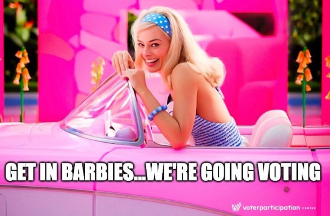 When women vote, everybody wins
- what I learned from <a href="/Barbie/">Barbie</a> movie
- also what I learned from 2018, 2020, and 2022