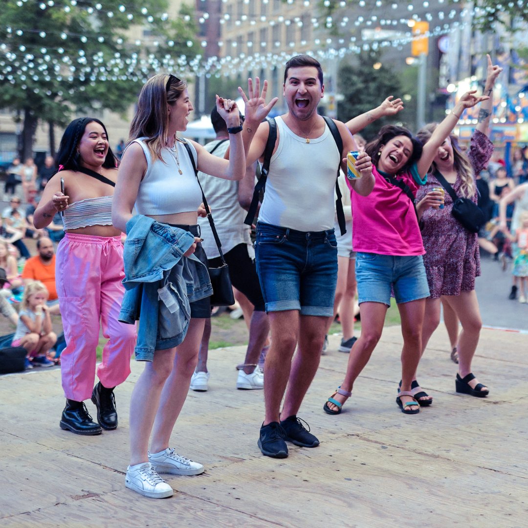 WinnipegFringe's tweet photo. Another Fringe is winding down... A truly bittersweet feeling!

12 days, 140+ shows, 1200+ performances, 1 amazing Fringe.

As we start prepping for Fringe 2024, we'll leave you with this: Maybe the real Fringe was the friends we made along the way!

📸 Photos by Leif Norman. https://t.co/iS1Mfe3lNc