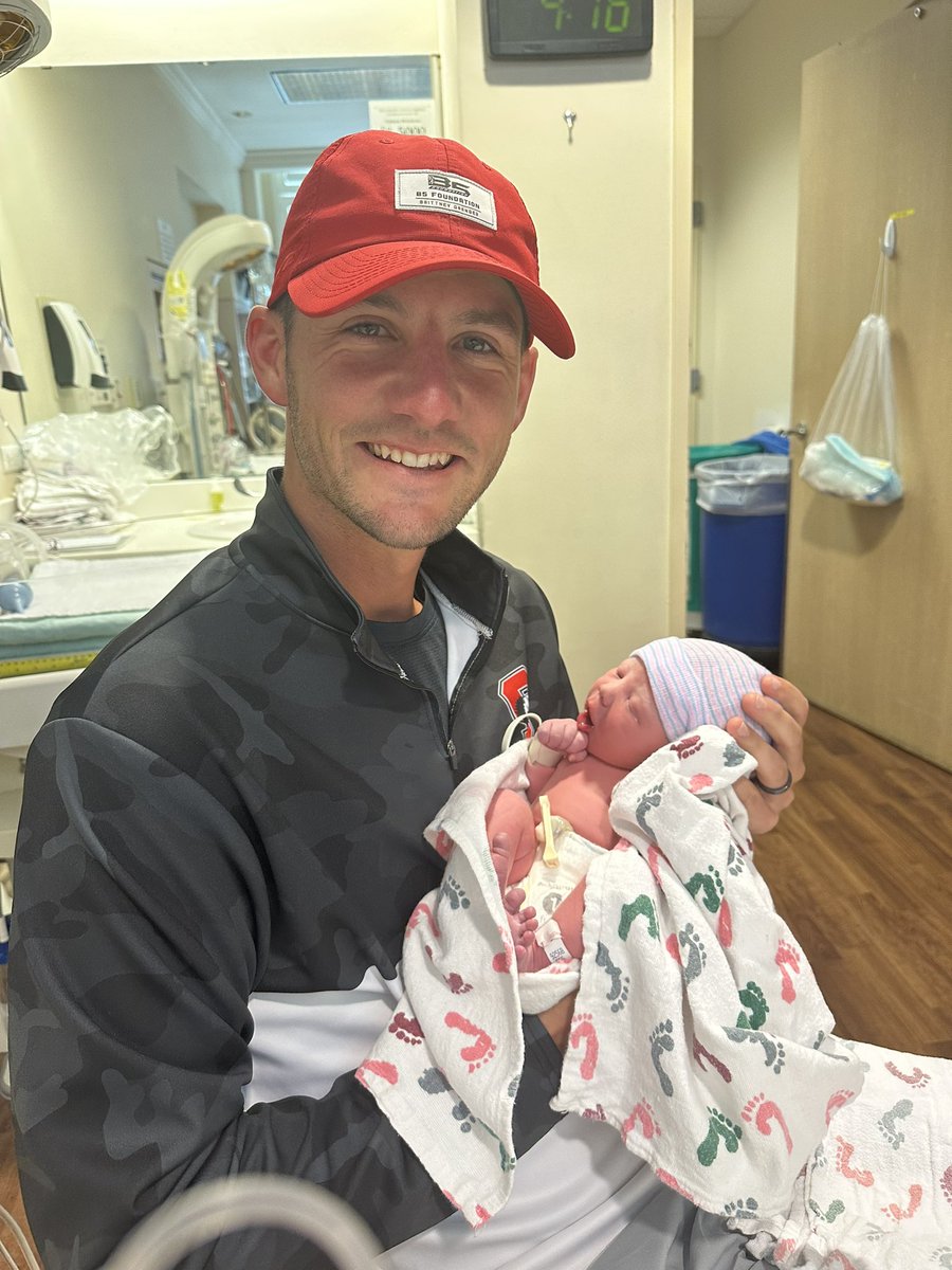 Coach_JRP's tweet photo. I’m a father!! What a blessing 🩵 class of 2041 QB!! https://t.co/j9zj8ldnsE
