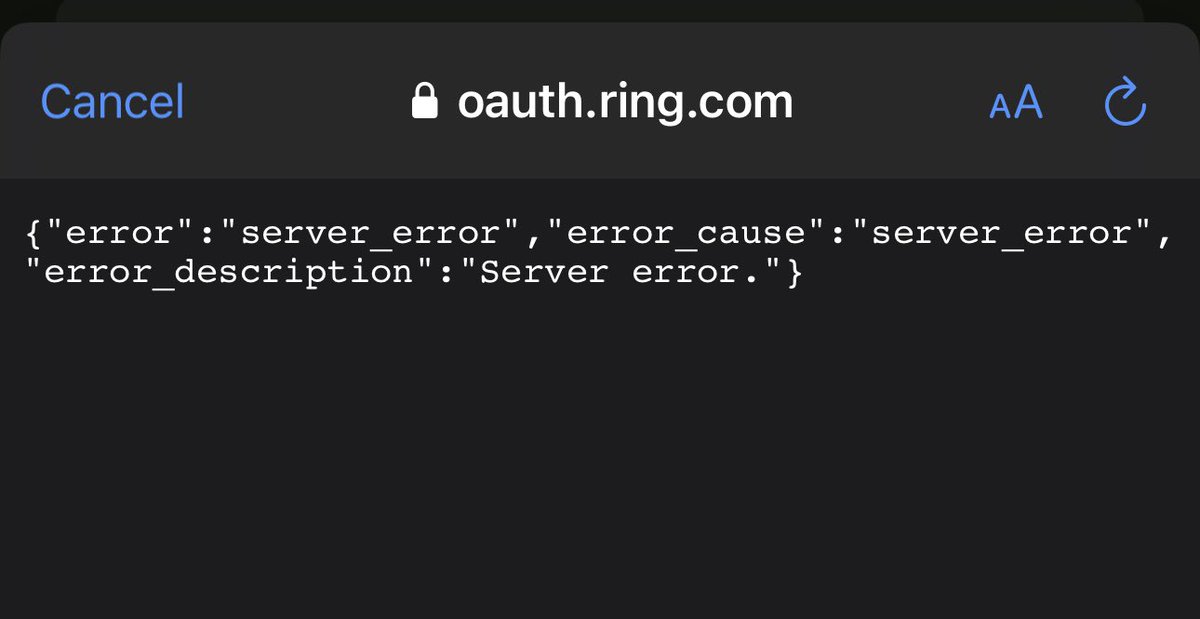 MrsZRaza's tweet image. Anyone else having issues with their #ring doorbell app? Was fine about an hour ago. Can’t log in using desktop site either. #ringapp