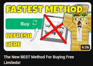 WaffleTradesYT's tweet photo. I just uploaded a tutorial video on the new best method to buying free limiteds!!

(Captcha bypass as well)

Go watch its very helpful!!

https://t.co/d3YIPiXFDt https://t.co/zz13glAN1E
