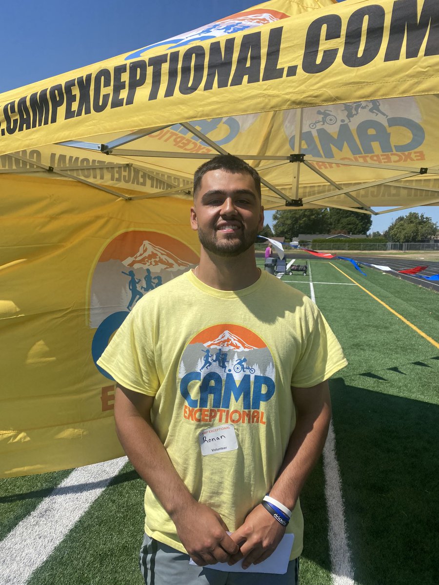 BFTFoundation's tweet photo. Congrats to ⁦@psuviksFB⁩ player ⁦@ronan_gay⁩ — our first “Tom Hughes Memorial Award” winner and scholarship recipient. 

Ronan was a star volunteer all week at Camp Exceptional. ☀️❤️ Thank you for helping area children!! https://t.co/irUxj5GkQI