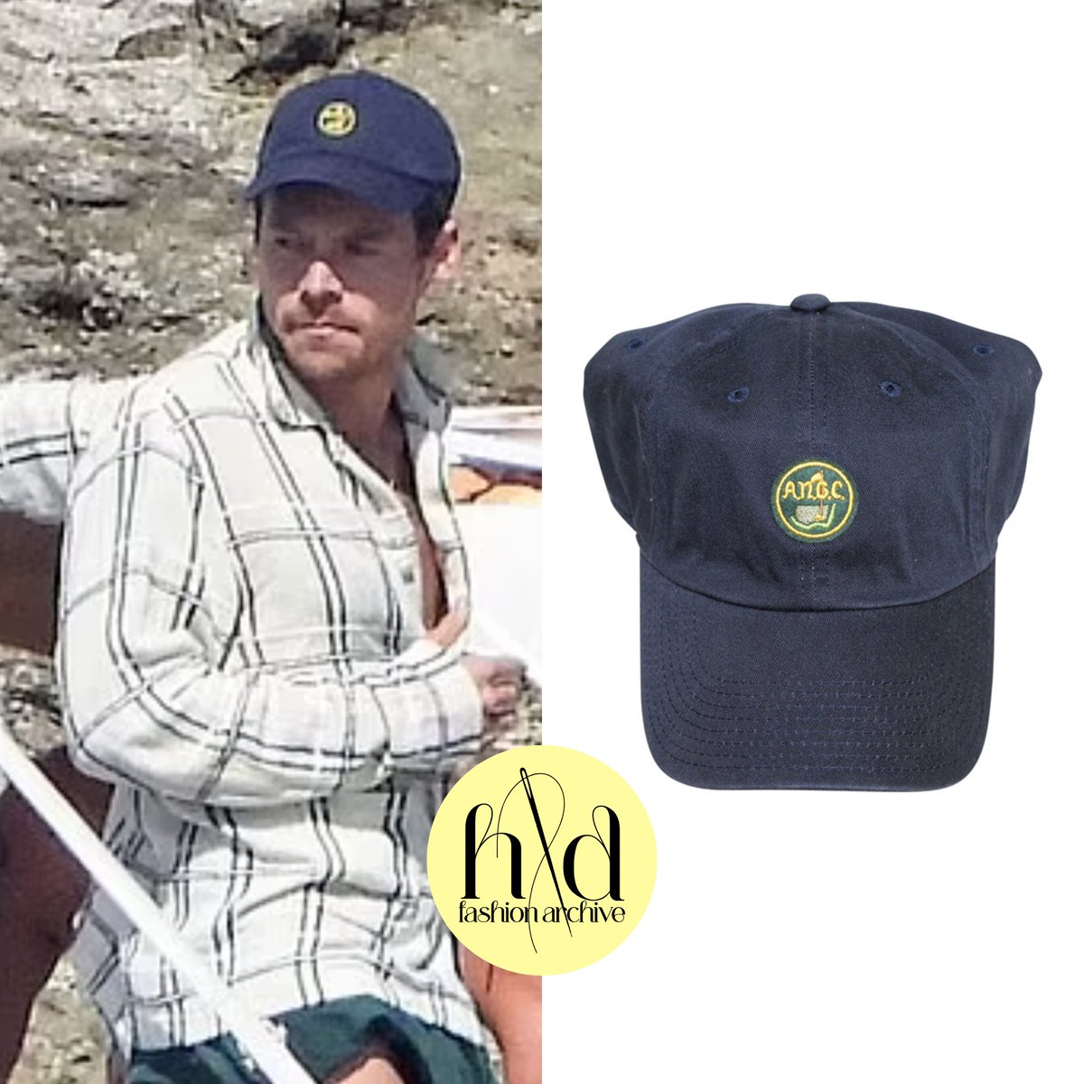Harry wore an Augusta National Golf Club Member Navy ‘ANGC’ Circle Patch Hat while boating in Italy. (July 2023)

🔗 thegolfauction.com/augusta_nation…