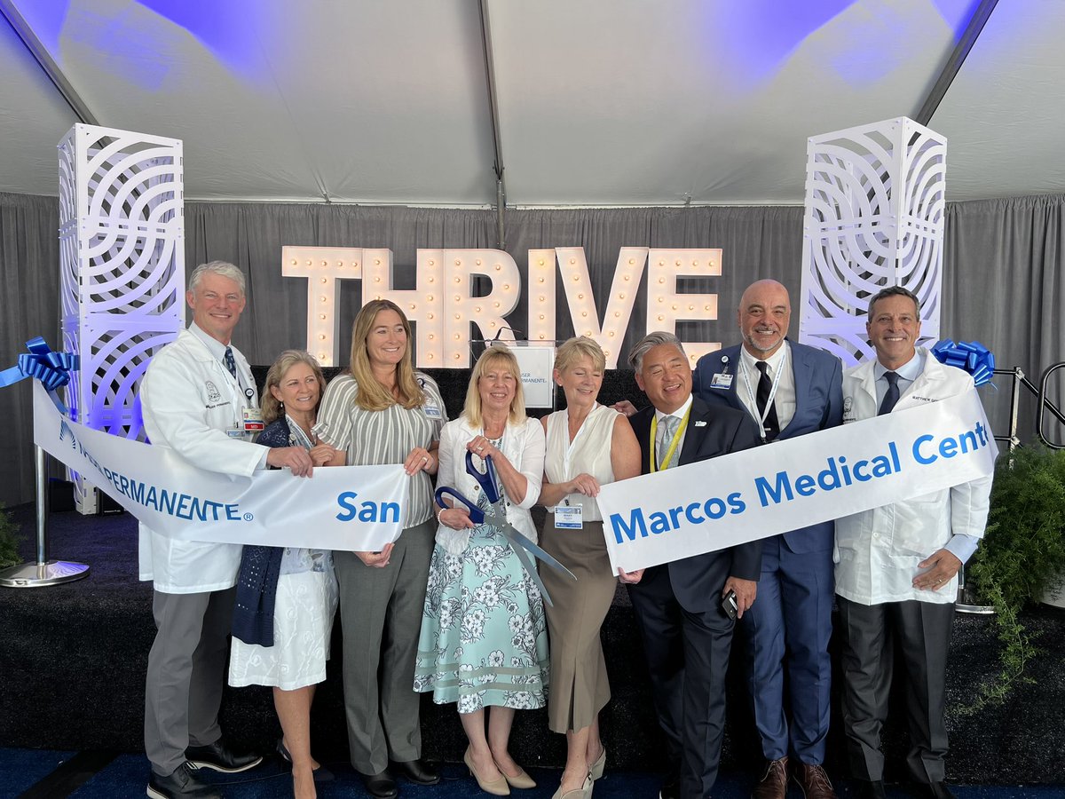 sd_mherrera's tweet photo. @PermanenteDocs @KPSCALnews @kplalich @KPSanDiego #SMMC SCPMG leaders celebrating the coming opening of our San Marcos Medical Center. #OurKP #OneKP https://t.co/00ftwunsQI