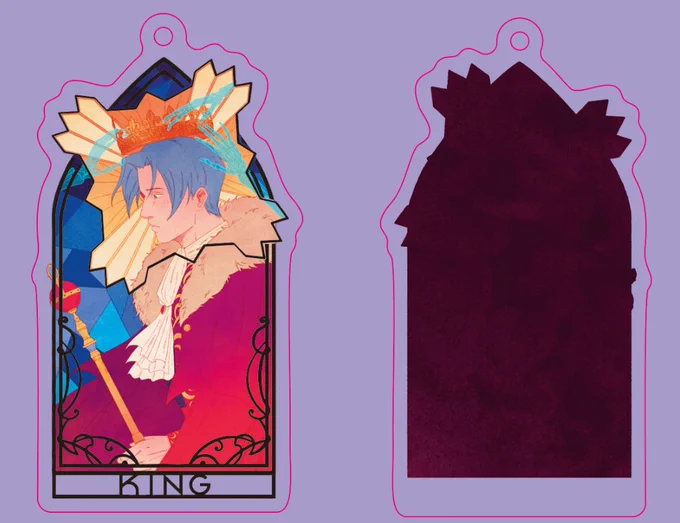 these are keychain designs for a merch collaboration!! here's some proof photos  