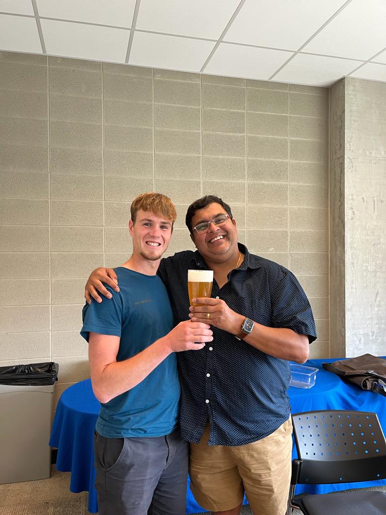 electrifiedshel's tweet photo. Thank you, Dominic, for spending your time with us over the summer as a visiting scholar at the @OT_STEER group. You were simply awesome. We will certainly miss you. Until next time. Danke. #Collaboration #research #GermanThings #FoodandDrink #Fun https://t.co/xVzGE4yUgf
