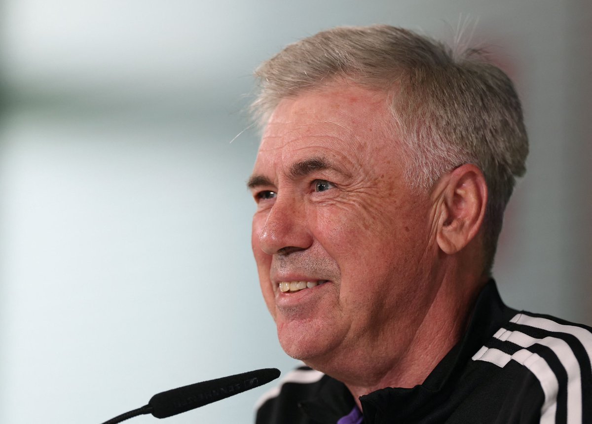 “I don't mind being asked again about Kylian Mbappé… I just don't answer!”, Carlo Ancelotti says to journalists @ press conference. ⚪️🤐