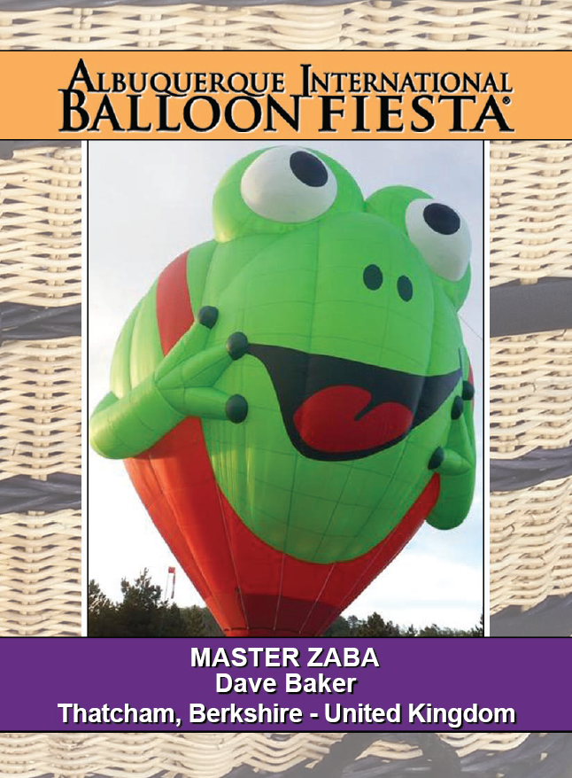 balloonfiesta's tweet photo. Welcome Pilot Dave Baker of Thatcham, Berkshire -   United Kingdom. Dave flies the balloon Master Zaba. #BalloonFiesta https://t.co/b5uXQPB8hR
