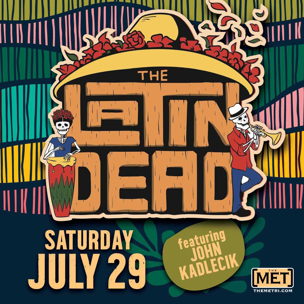 Attention Newport Folk Festival goers! 
Keep the party going tomorrow night with The Latin Dead featuring @johnkadlecik over at @The_Met_RI. Doors 8pm, show 9pm. See you there Rhode Island! bit.ly/3BdDBYf 

#LatinDead #NewportFolkFestival #NewportFolkFest