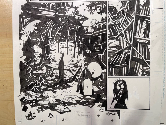 Very proud of this ruined library--
From the thing I'm working on theses days. 