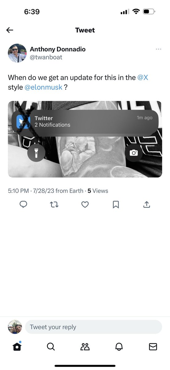DanielCocozza's tweet photo. @twanboat @X @elonmusk Happy ? https://t.co/uBPajevtfk