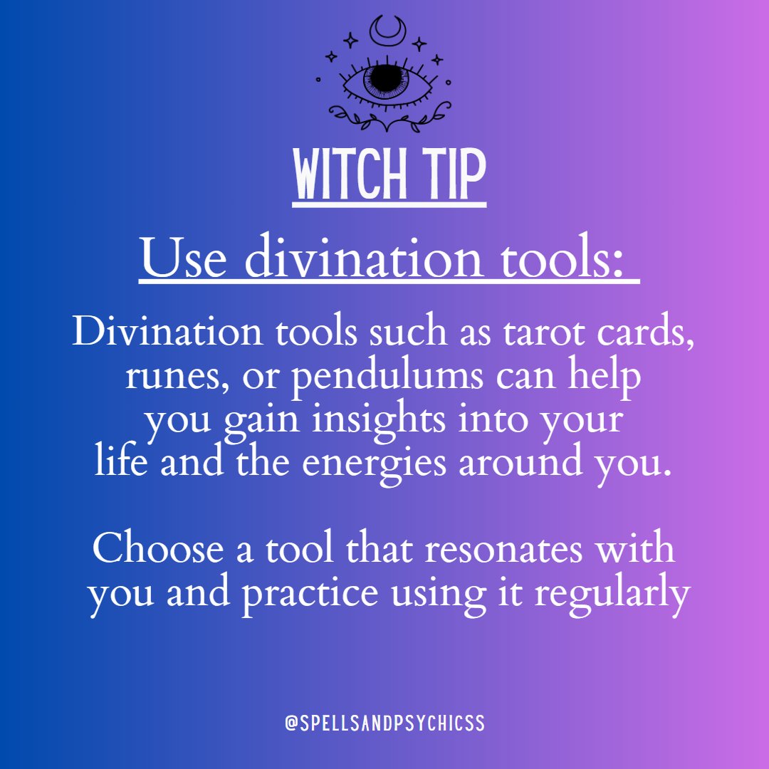 SpellsAndPsychi's tweet photo. #witchcraft #divination #tarotcards #runes #pendulum #spiritualpractice #intuition #guidance #lifepath #magick #witchesofig #witchyvibes #witchywoman #witchesofinsta #tarotreading #runereading #witchytips #witchywisdom  #witchyinspiration #witchytips #witchtip #witchtips https://t.co/K3vgDxBjv6