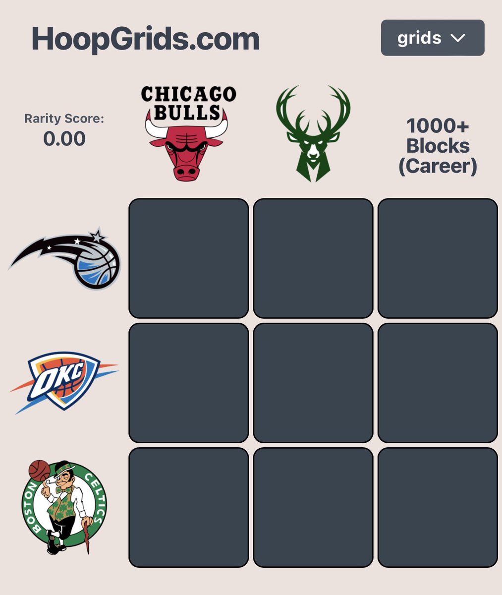 HoopGrids's tweet photo. All New Hoop Grid just dropped!

Reply with your grid if you can complete it? 👇

https://t.co/BUHqcIh0fg https://t.co/wzgHSU9Kh8