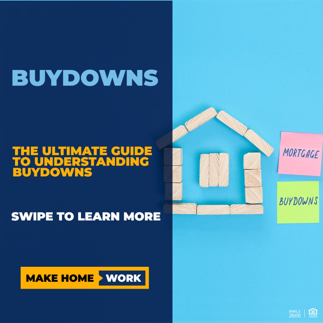 CarringtonMS's tweet photo. What are Buydowns, and how can they help you secure your next Home Loan NMLS #2600 #Carrington #Mortgage #Rates #Buydown https://t.co/tf3UAFscuO
