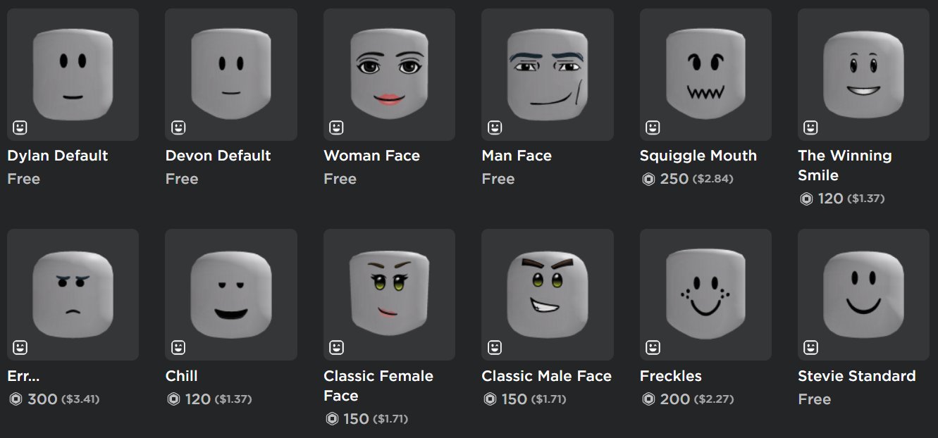 Free: Man Face - Roblox - Roblox Faces 