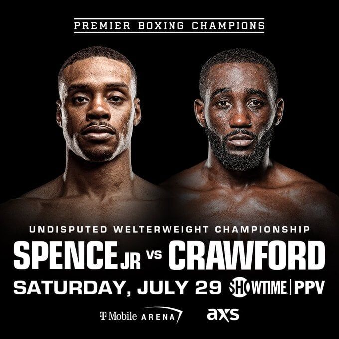 BoxaceGroup's tweet photo. Terrence Crawford vs Errol Spence Jr: Weigh In

🏆 Undisputed Welterweight Titles

⚖️ Errol Spence Jr - 147 lbs

⚖️ Terrence Crawford - 146.7 lbs

Who does everyone have for this mega fight?

#SpenceCrawford #Showtime #BoxingNews #Boxing #Boxace https://t.co/W1b4H7wJPE