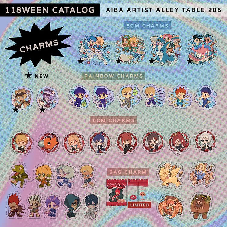 118ween's tweet photo. wow new catalog! 🤩🎉💫✨ i'll be at anime impulse bay area artist alley this weekend at table 205!!! i hope to see some dorohedoro cosplays 🥺💕 https://t.co/0dffu1wz0Z