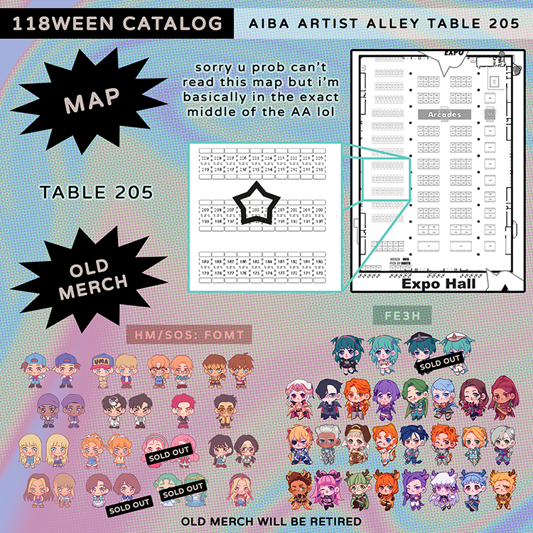 118ween's tweet photo. wow new catalog! 🤩🎉💫✨ i'll be at anime impulse bay area artist alley this weekend at table 205!!! i hope to see some dorohedoro cosplays 🥺💕 https://t.co/0dffu1wz0Z
