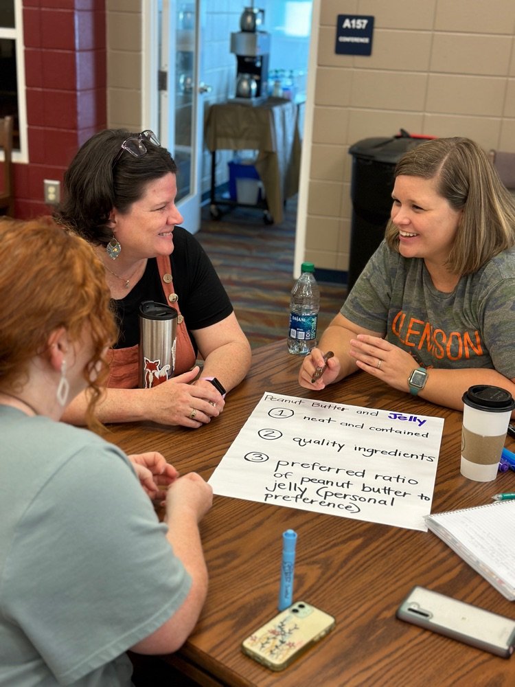 pmssparks's tweet photo. Teachers participated in Professional Development today. They are excited to learn how to best serve our Sparks! #sparkpride #pickensmiddleschool #pickensschools #instructionalcoach #niet #doklevels #learningprogression #altruismo #amistad #reveur #isibindi https://t.co/vihDasO434