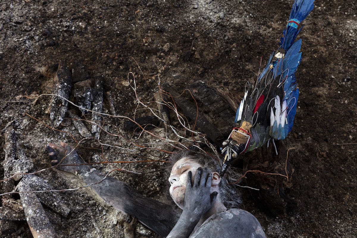 “Predominantly, I do self-portraiture... but at the same time, I think I embody different kinds of mindsets or personas within the works, and embody different people.”

Hear more from artist Meryl McMaster on CBC's Q: 
cbc.ca/listen/live-ra…